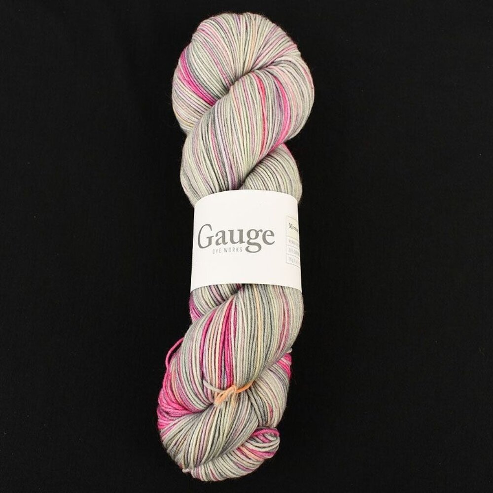 Gauge Dyeworks Merino Twist Fingering Yarn Superwash Wool Nylon Morning Color